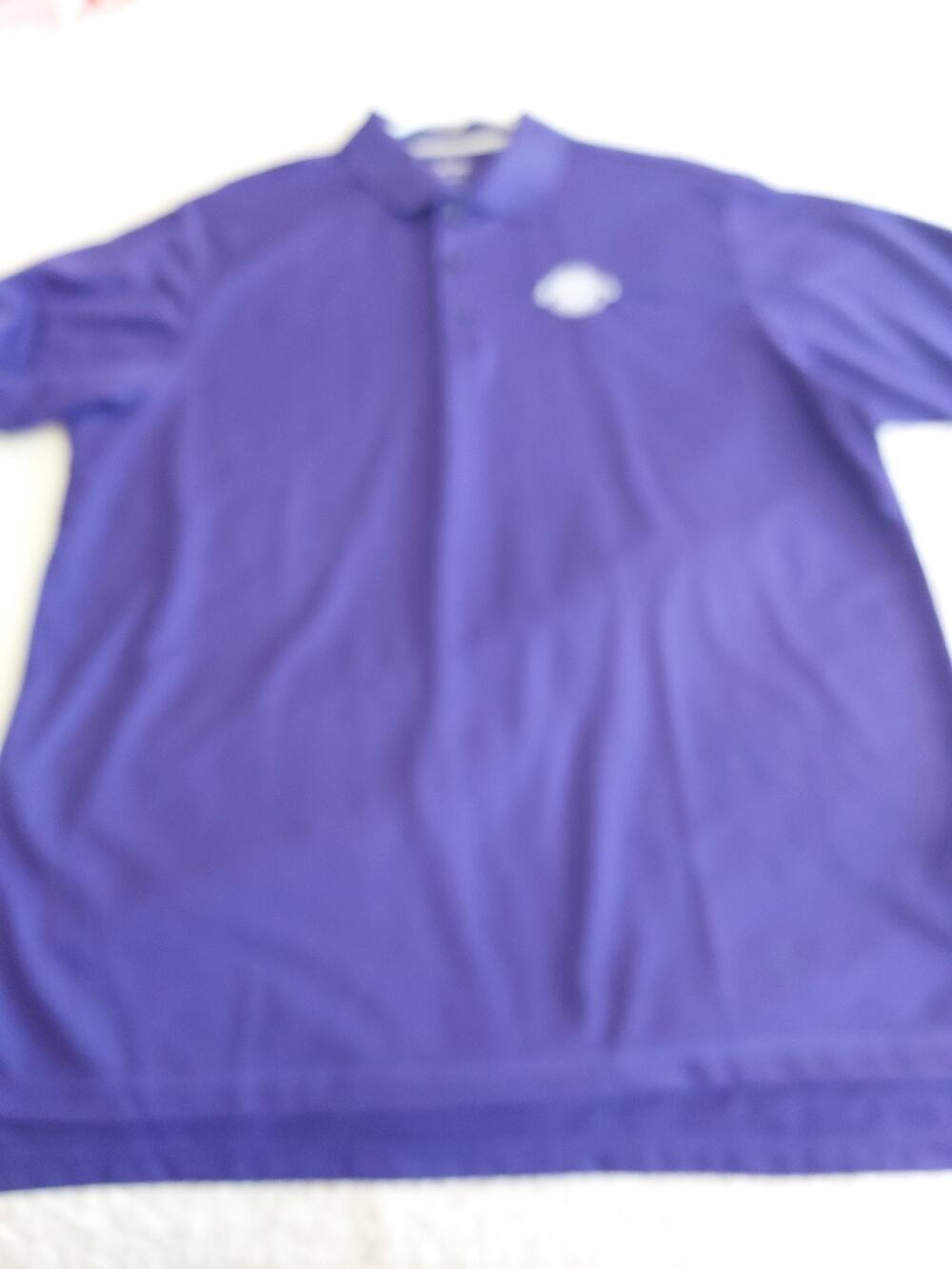 Adidas Golf Shirt Men's Size XL LOGO is Sugar Springs Golf Club EUC Purple top
